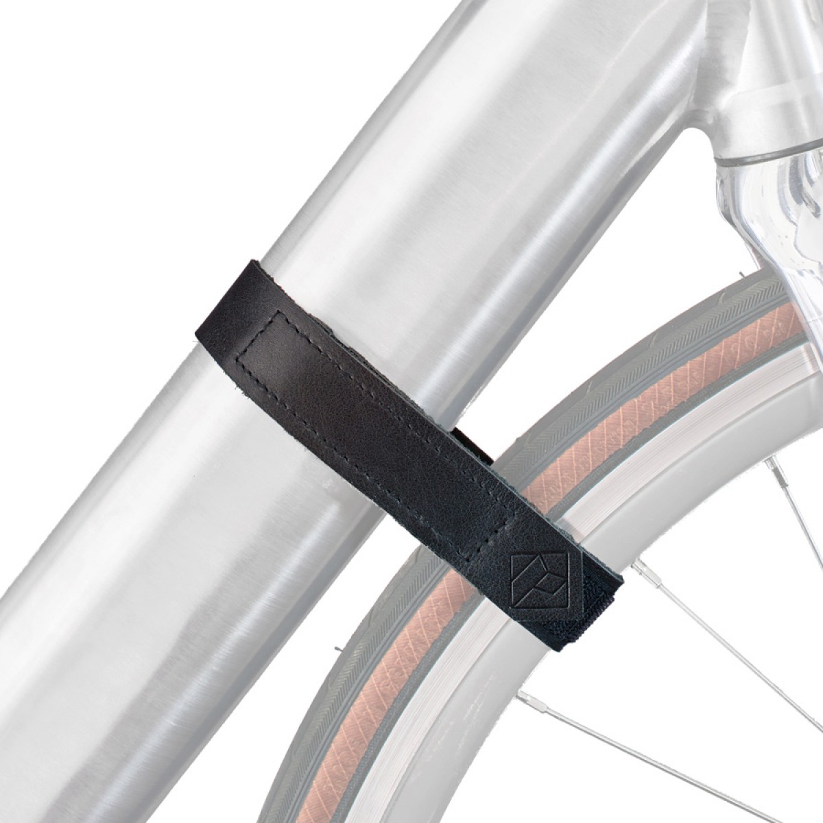 Lederband zur Vorderrad-Fixierung | PARAX® D-STRAP | Für alle Fahrrad Wandhalterungen 