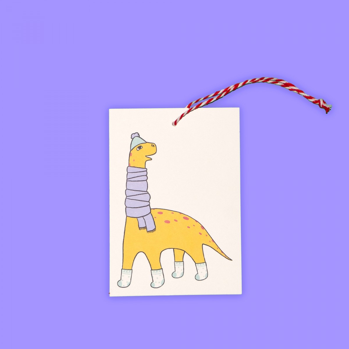 The Naughty District - »Dino Geschenkanhänger für Weihnachtsgeschenke«