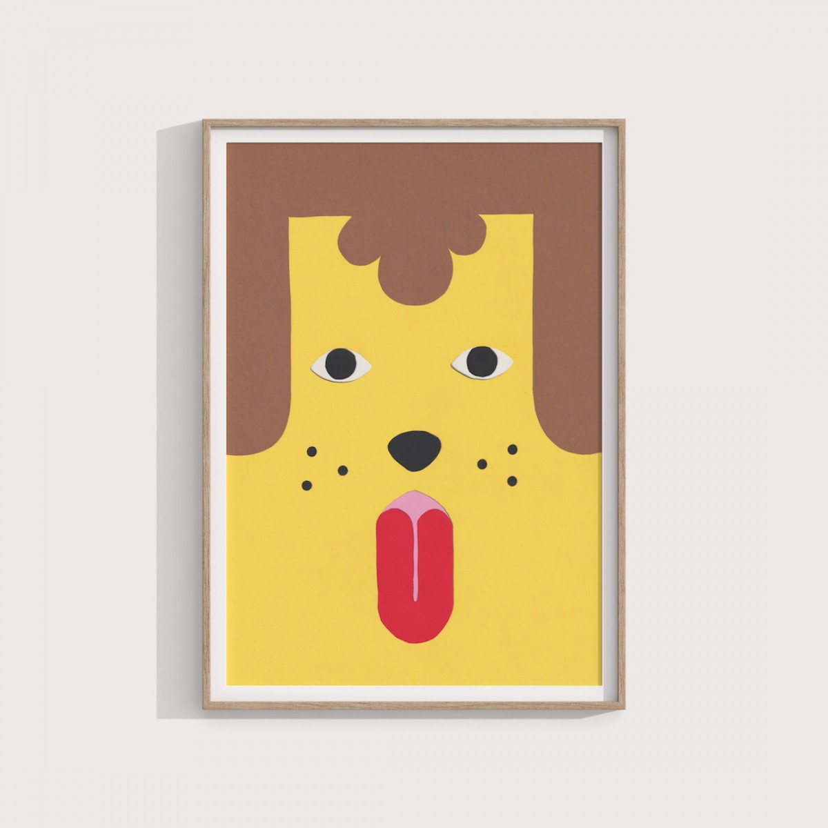 Yellow dog – Print von Lavanda Posters
