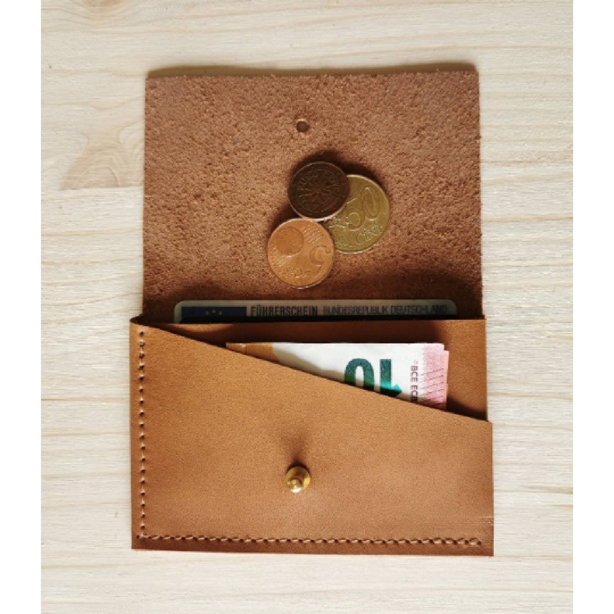 BSaite / Mini Leder Portemonnaie / Partygeldbörse / Leder Kartenetui / tiny wallet / boho