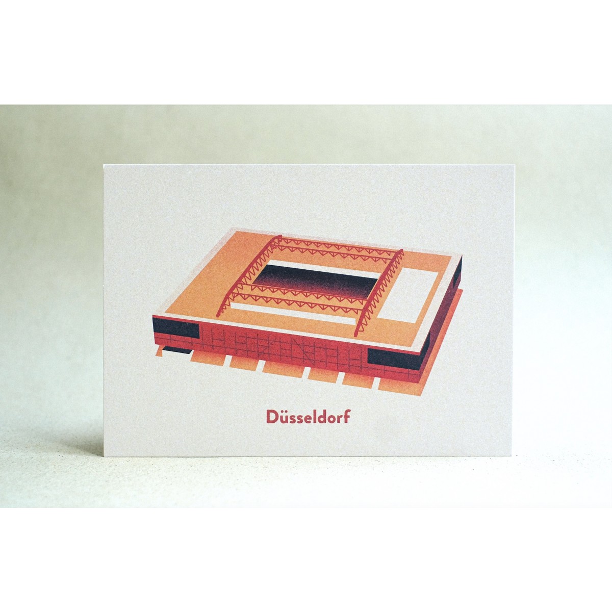 Postkarte für Fußball-Fans Stadion Düsseldorf - Merkur Spiel-Arena | ostkarte
