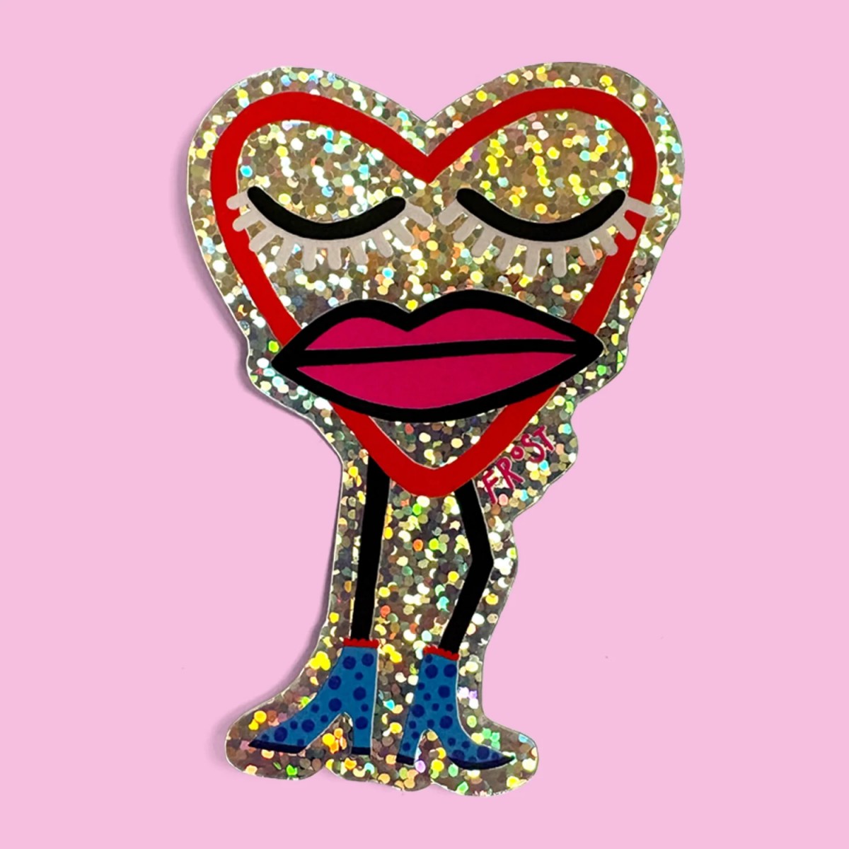 Sticker HEART OVER HEELS (limited) von DV×NG TH×NGS