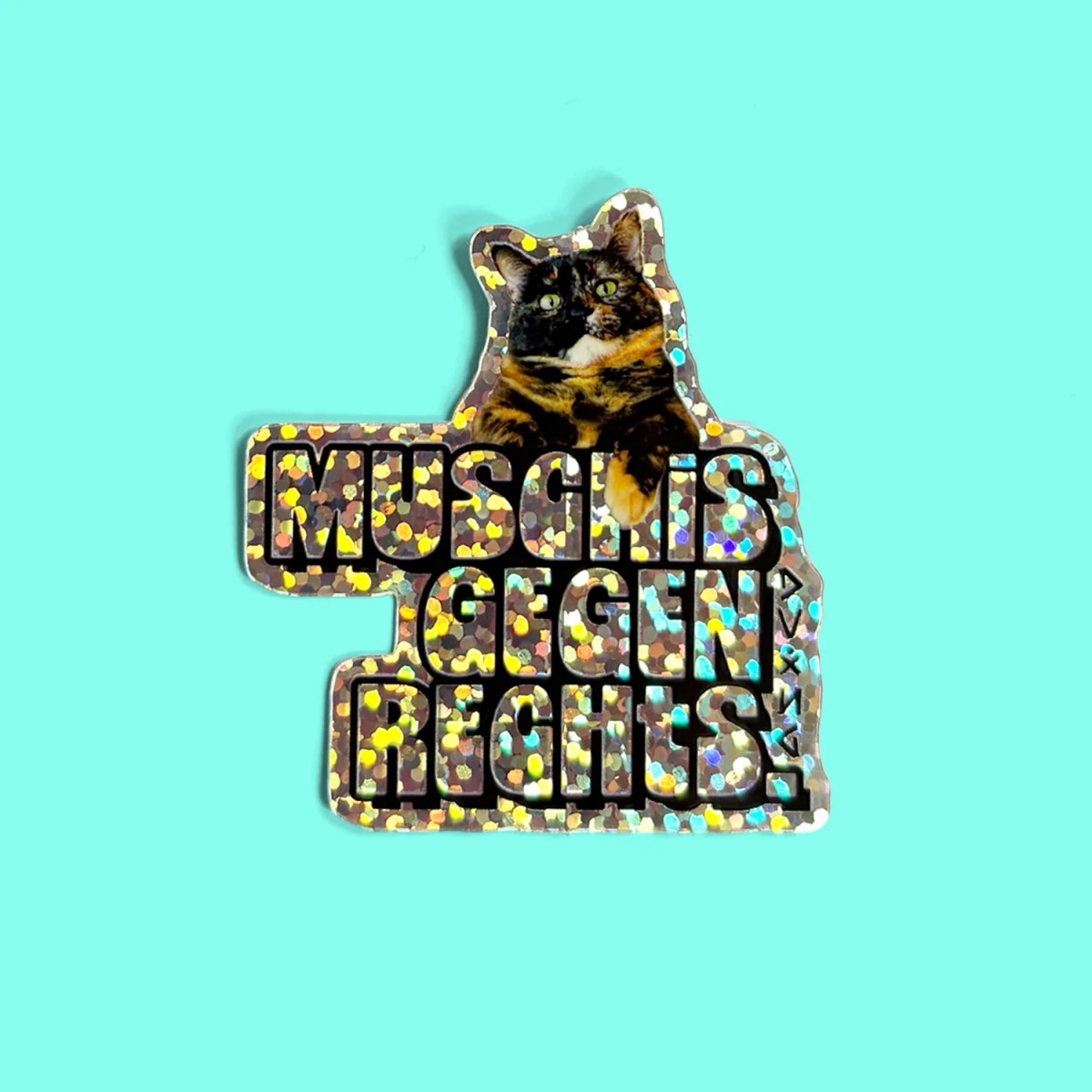 Sticker M*SCHIS GEGEN RECHTS von DV×NG TH×NGS