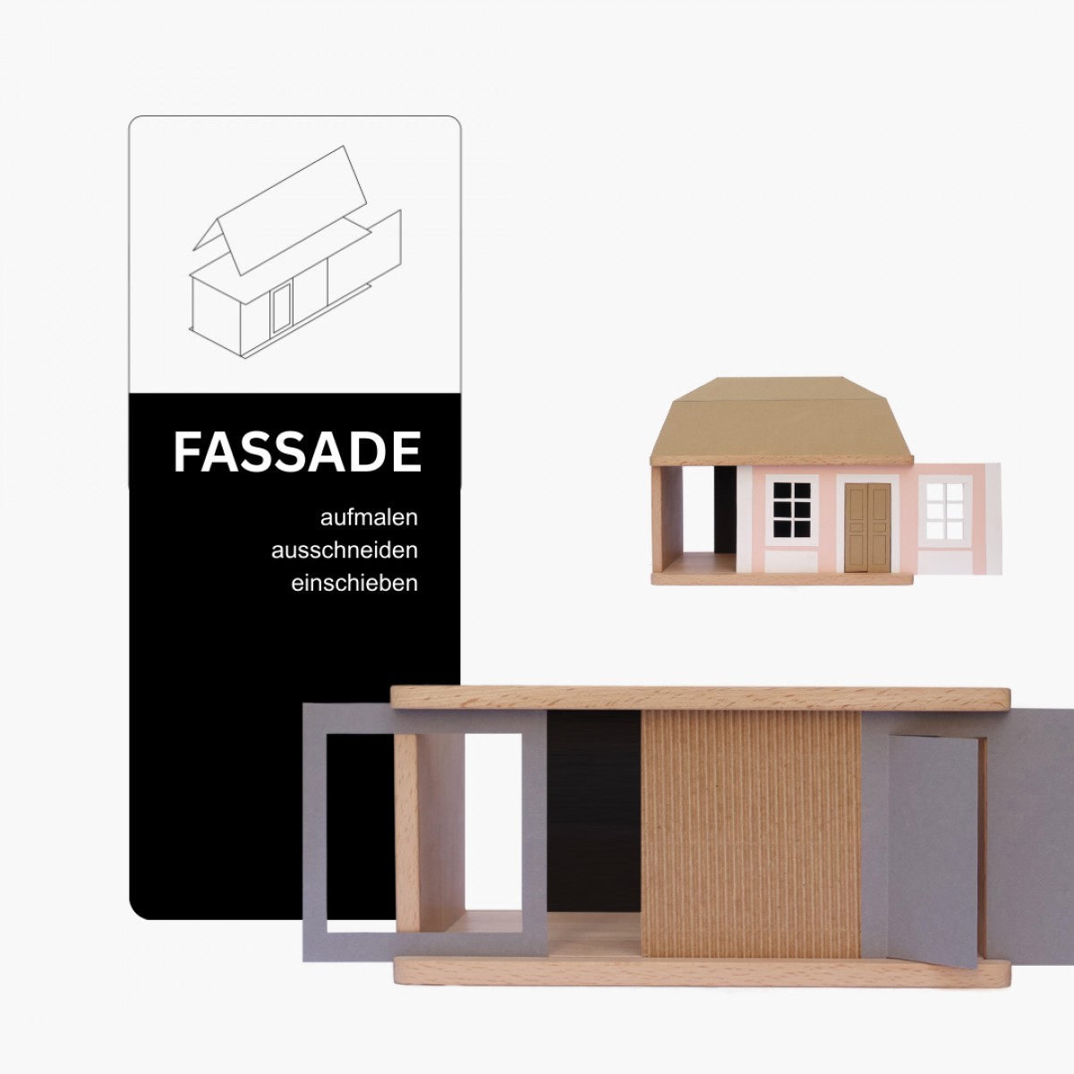 EINFACHDESIGN Puppenhaus zum Weiterbauen und Mitnehmen für kleine und große Architekt*innen