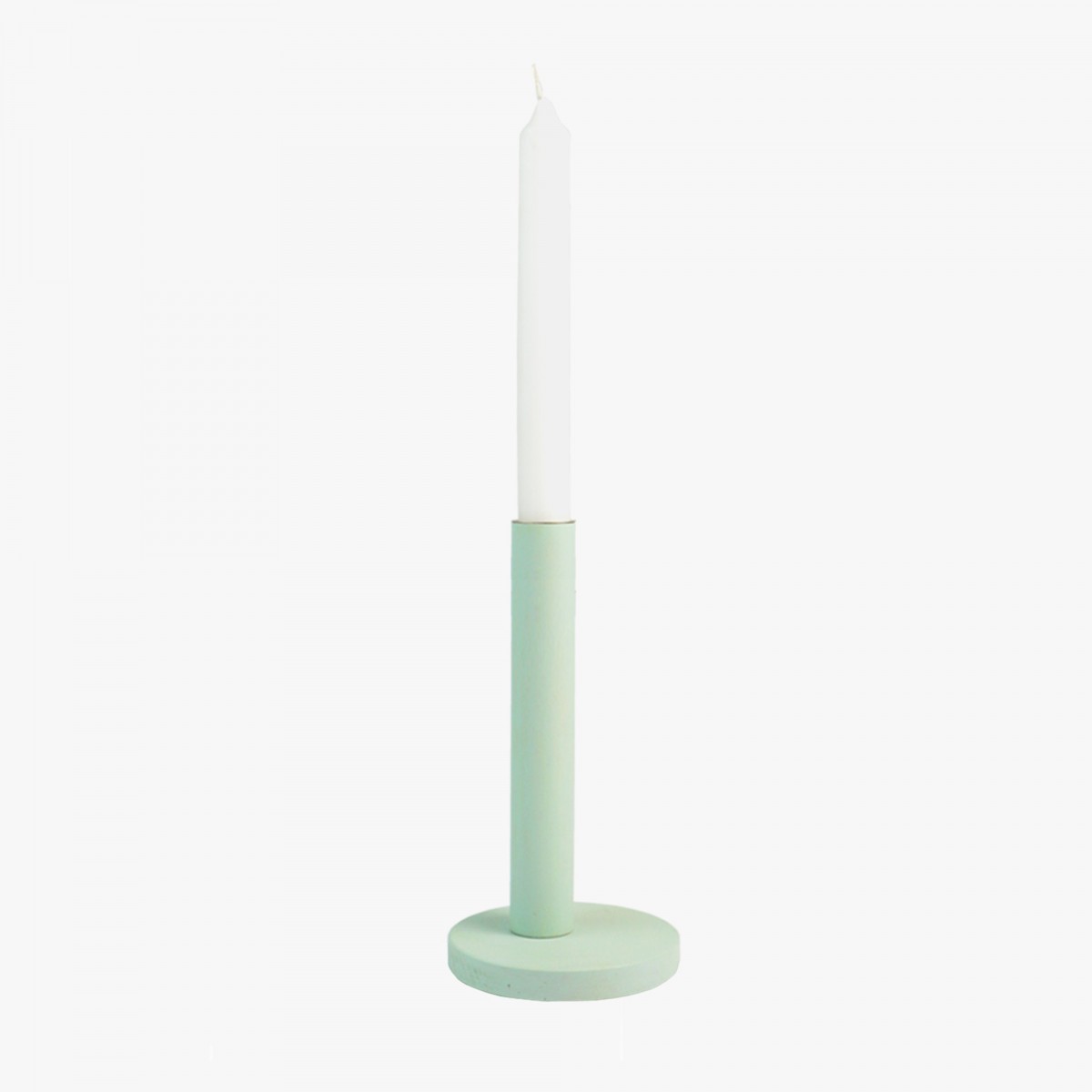 Einfachdesign, Kerzenständer, groß mint, zerlegbar Massivholz lackiert