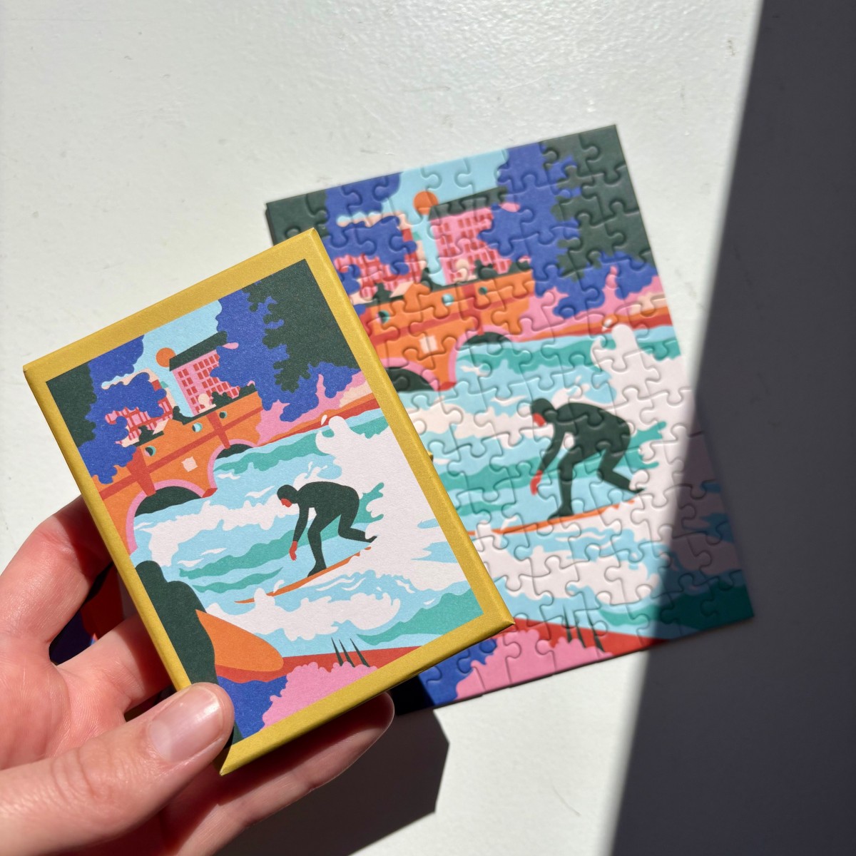Das Puzzle Kollektiv - Puzzle "Eisbachwelle" 99 Teile Mini
