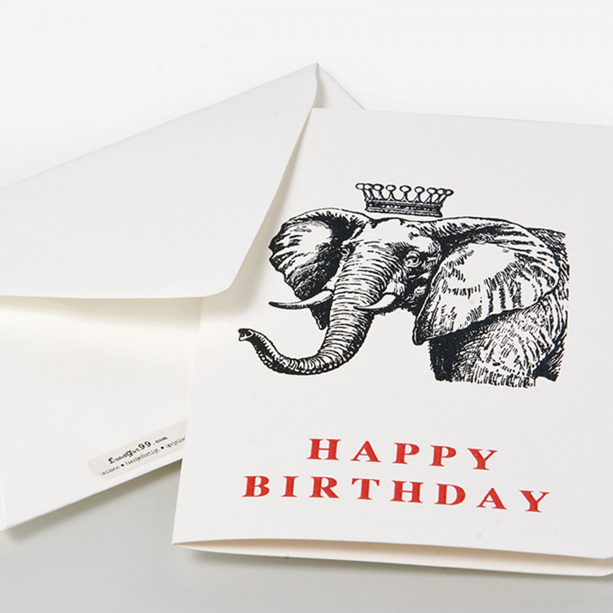 fundgut99 Geburtstagskarte Elefant