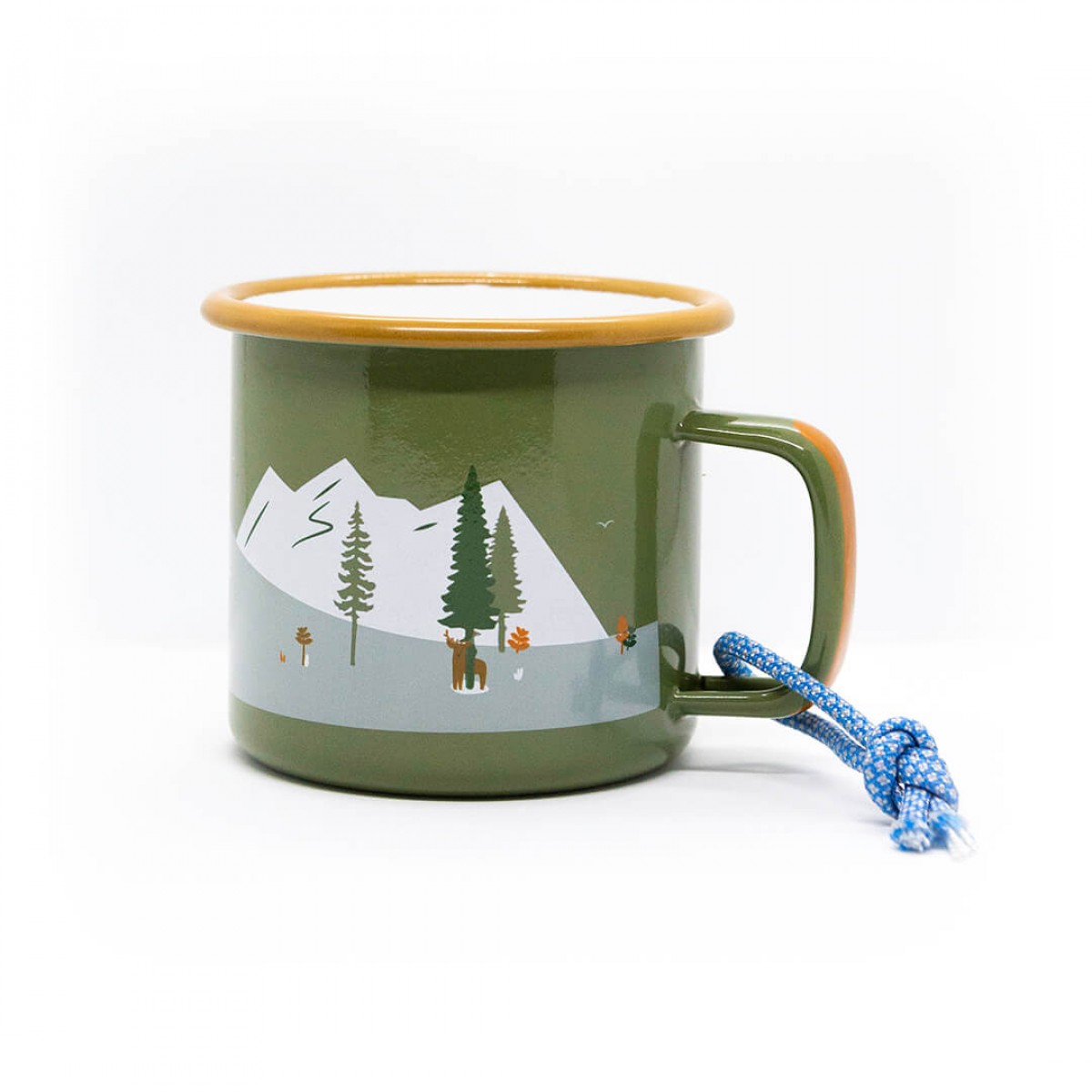 Roadtyping Emaille Tasse - Outdoor