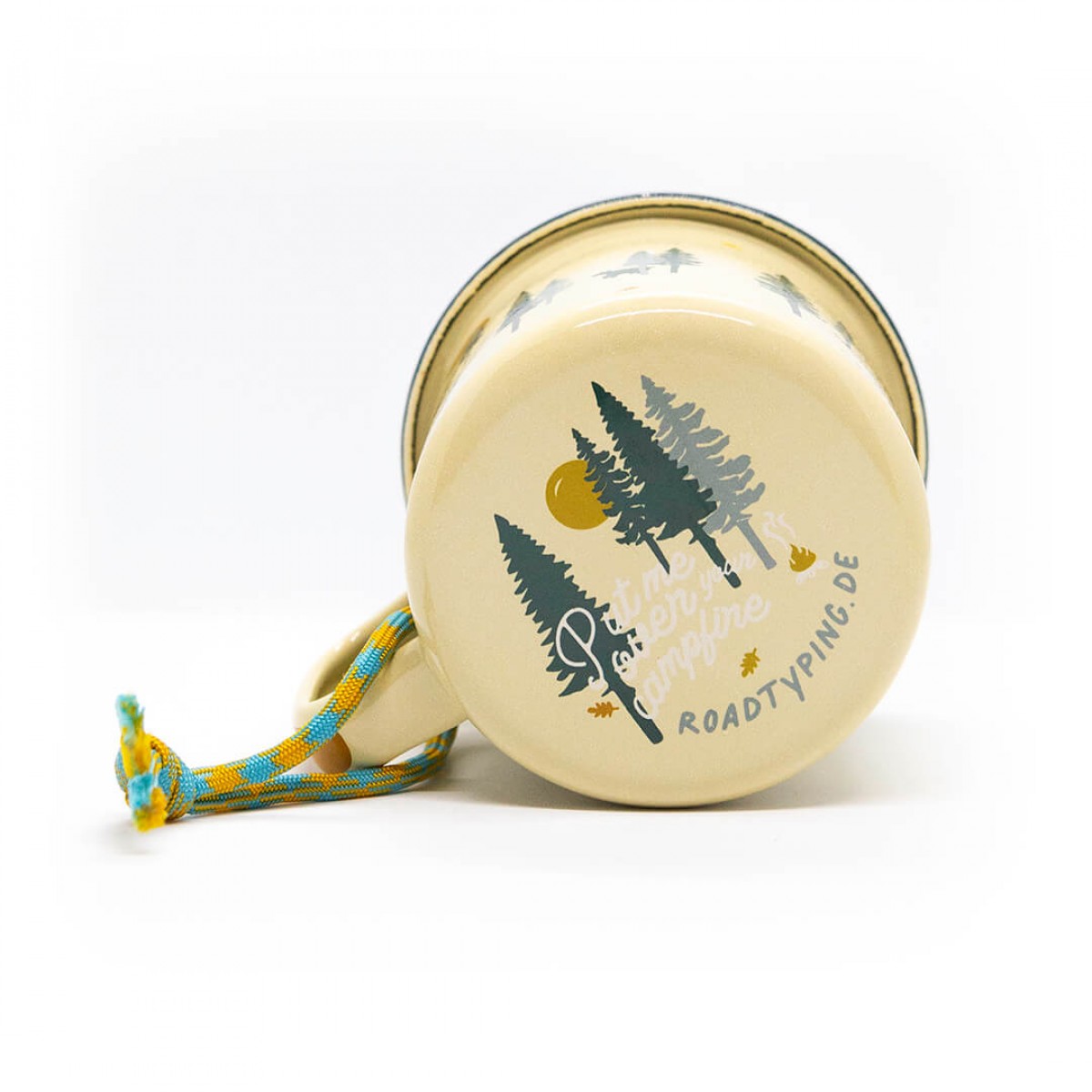 Roadtyping Emaille Tasse - Wild & free