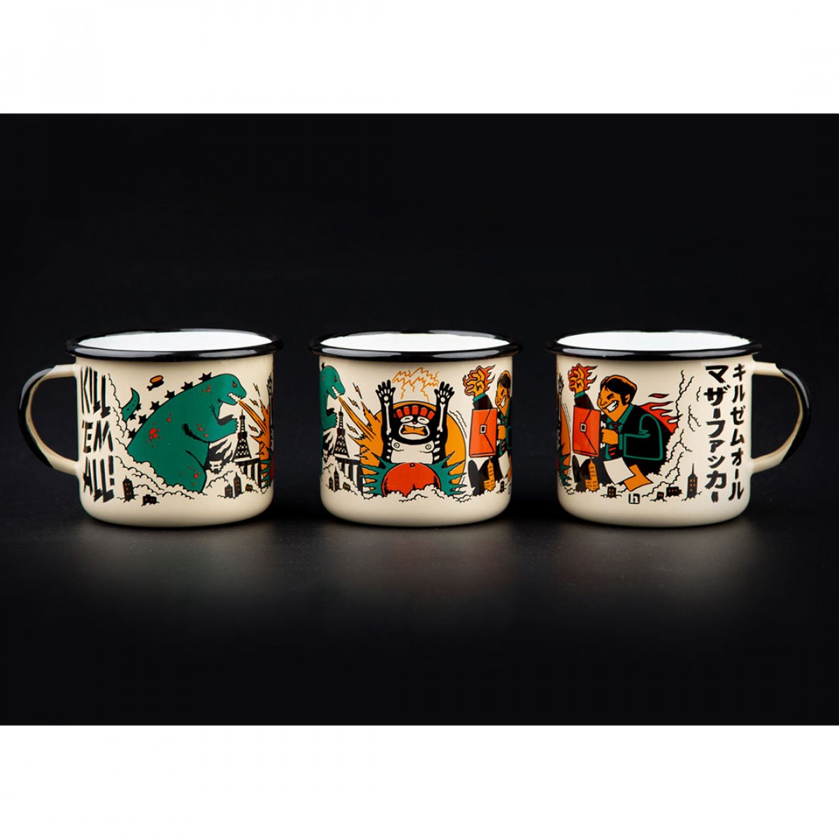 Emaille Tasse "Attack on Tokyo" - Heldbergs Games