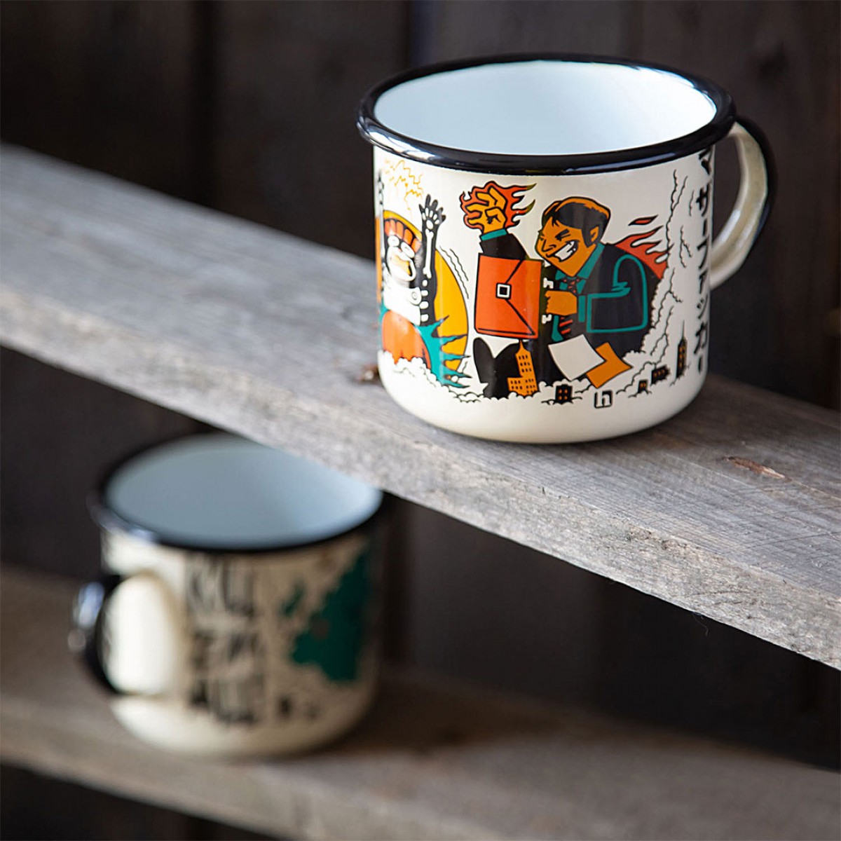 Emaille Tasse "Attack on Tokyo" - Heldbergs Games