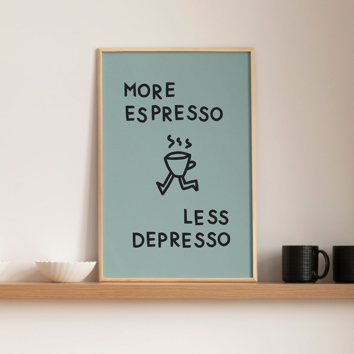 vonSUSI - Kaffee Poster "Espresso Depresso"