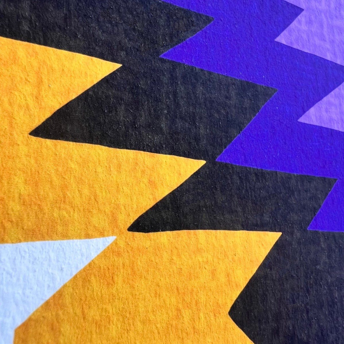 Pattern Kunstdruck / Gicléeprint / Kilim Yamka violett