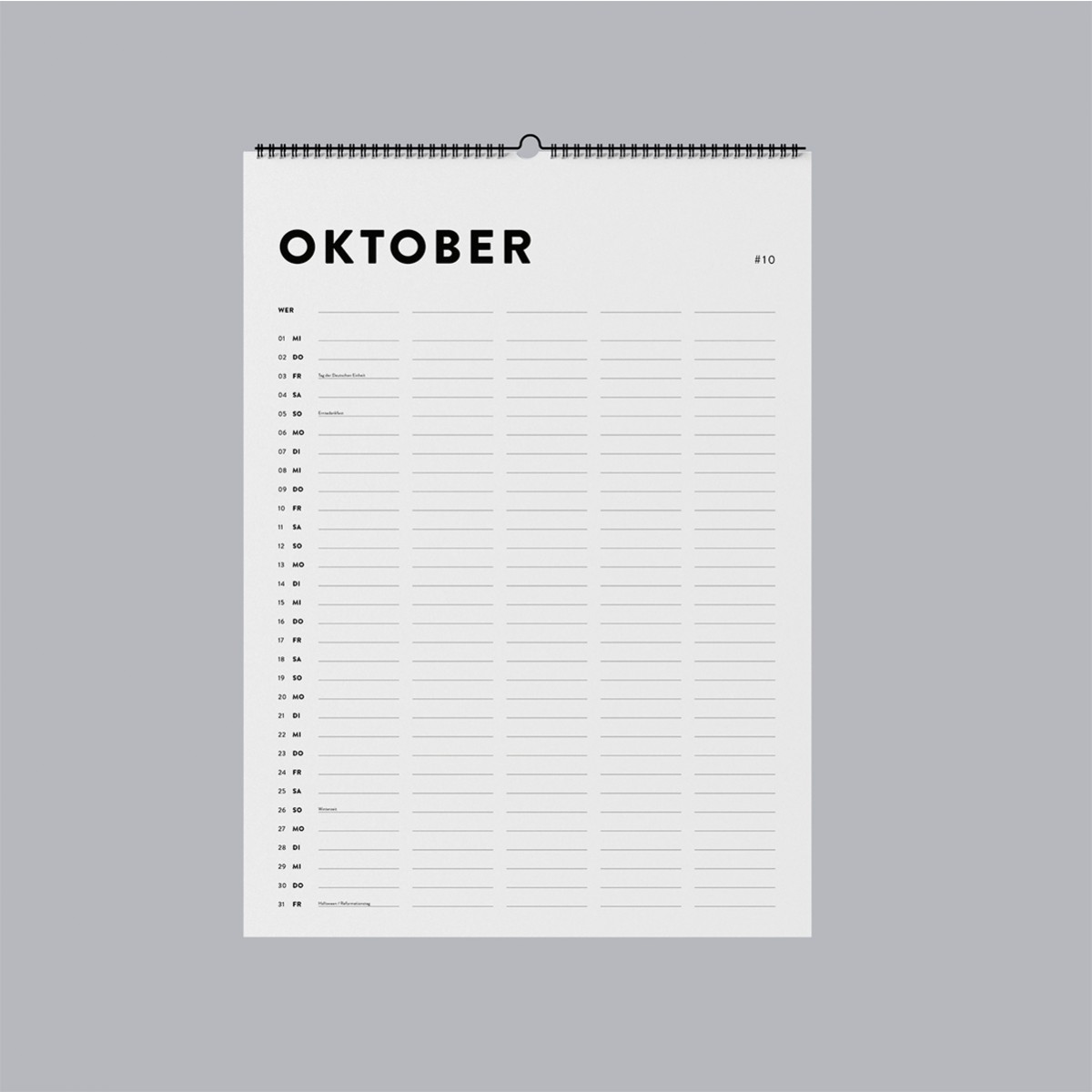 Love is the new black - Familienkalender 2025