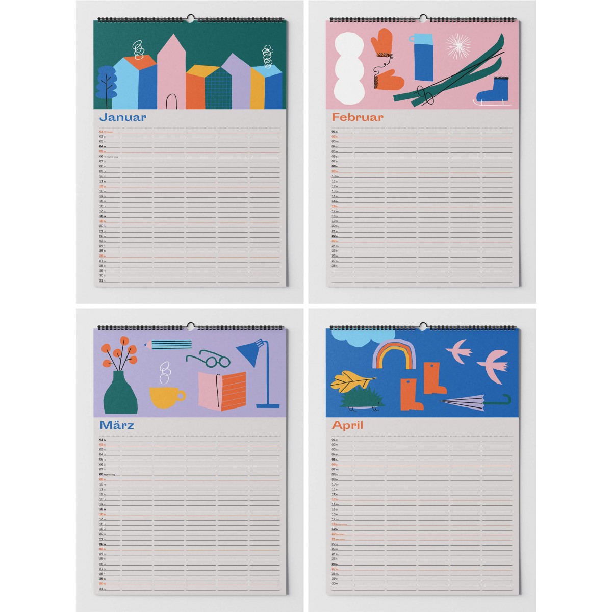 Familienplaner 2025 (DIN A3) / fidu—fine paper goods