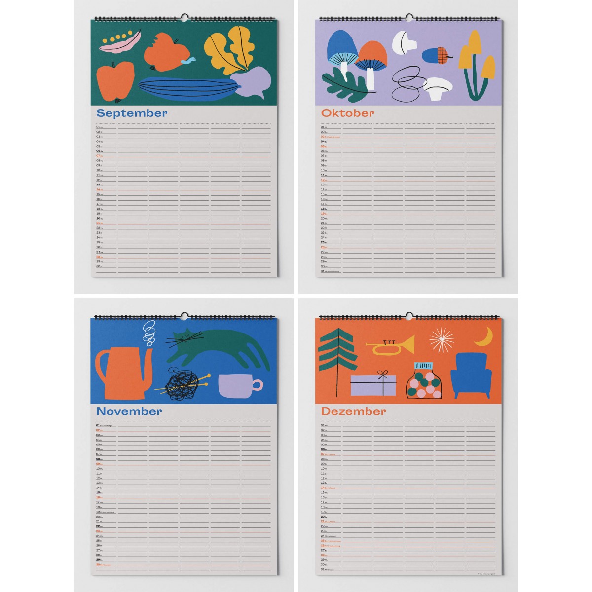 Familienplaner 2025 (DIN A3) / fidu—fine paper goods