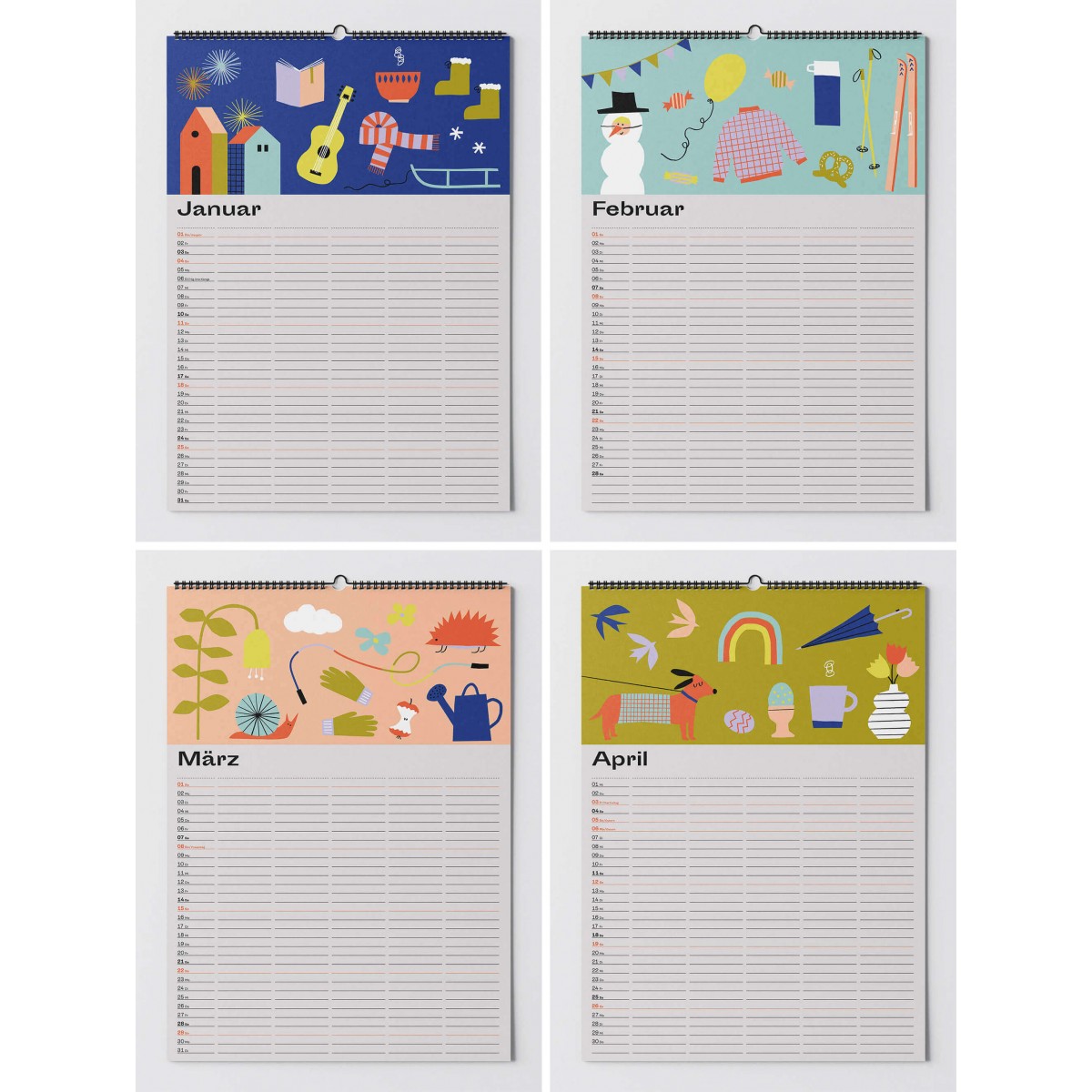 Familienplaner 2026 (DIN A3) / fidu—fine paper goods