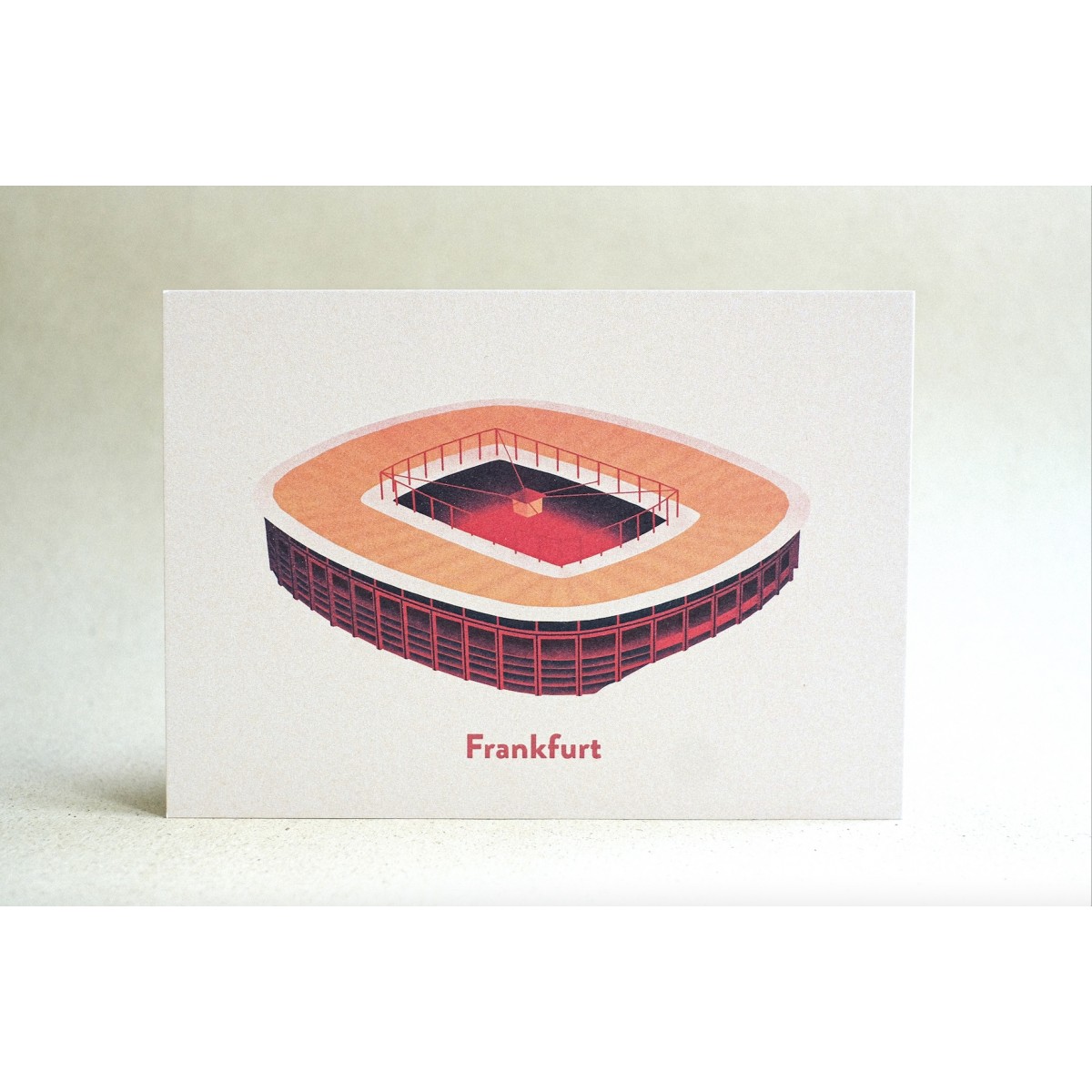 Postkarte für Fußball-Fans Stadion Frankfurt - Waldstadion (Deutsche Bank Park) | ostkarte