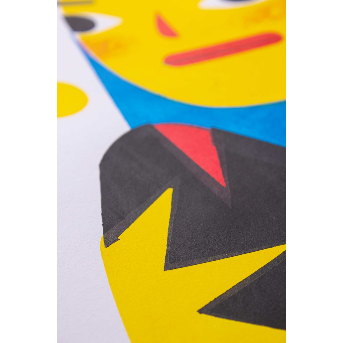 Martin Krusche - Schablonendruck »Frau mit Spange«, DINA3