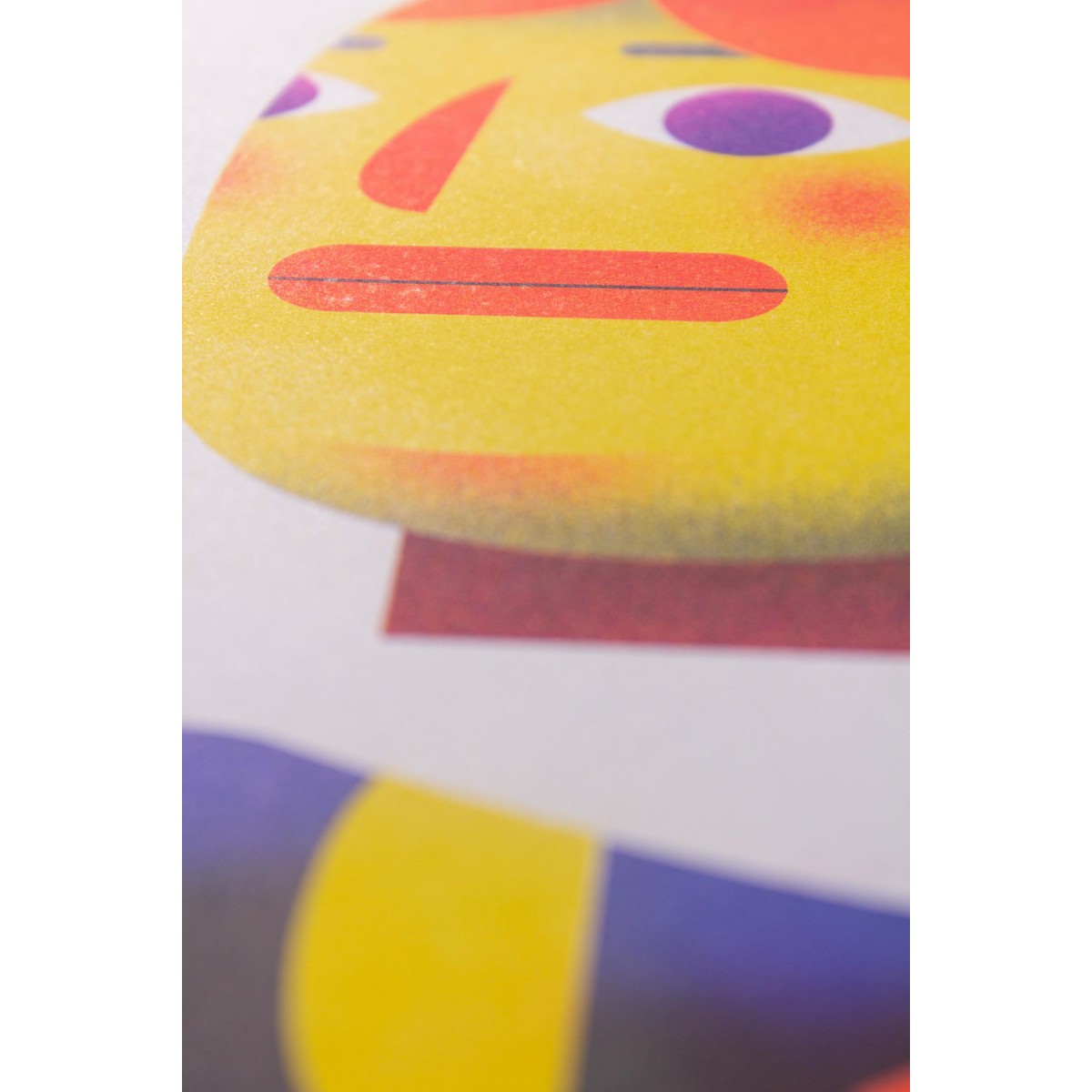 Martin Krusche - Risografie »Frau mit gemustertem Pulli«, DINA4