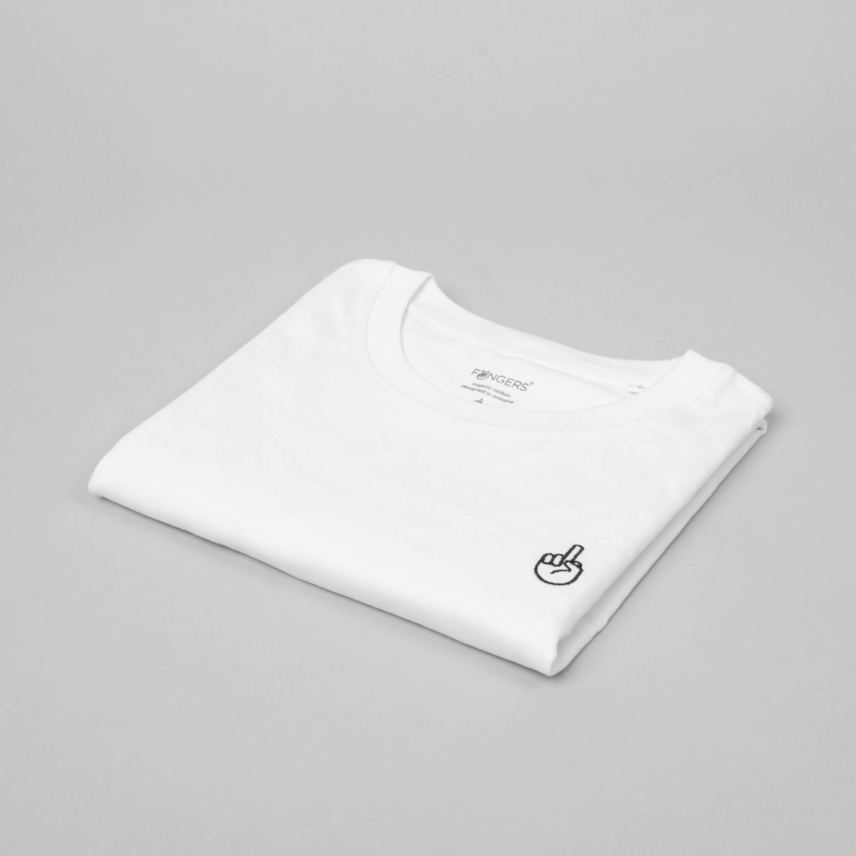 Fyngers - T-Shirt F*CK YOU aus Bio-Baumwolle - weiß