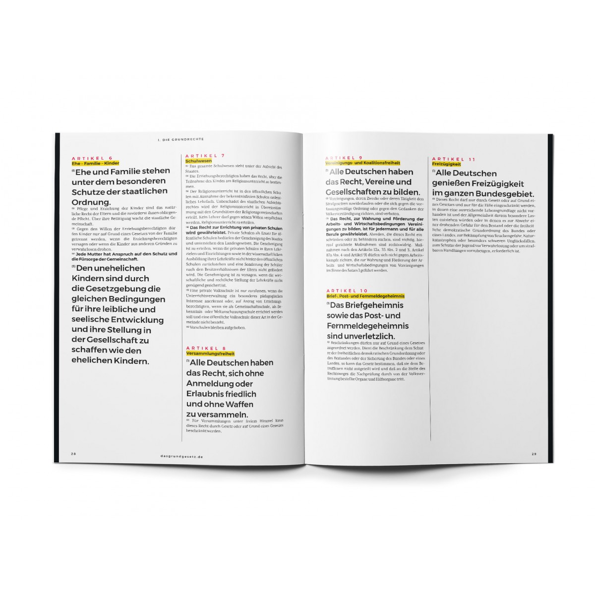 Das Grundgesetz als Magazin - Ausgabe 2025