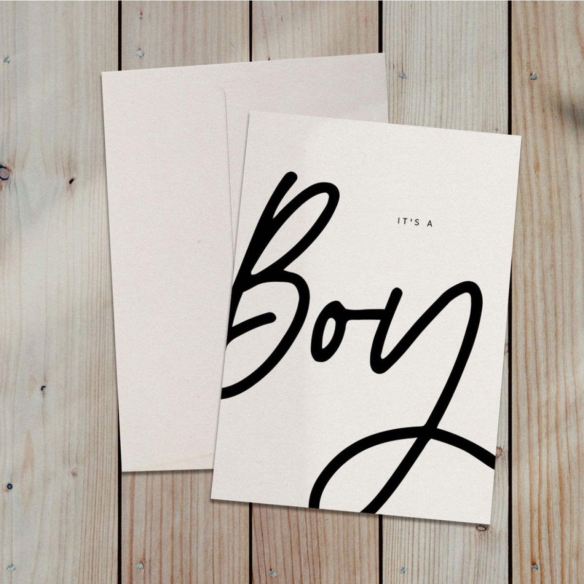 Love is the new black – Grußkarte "Boy"