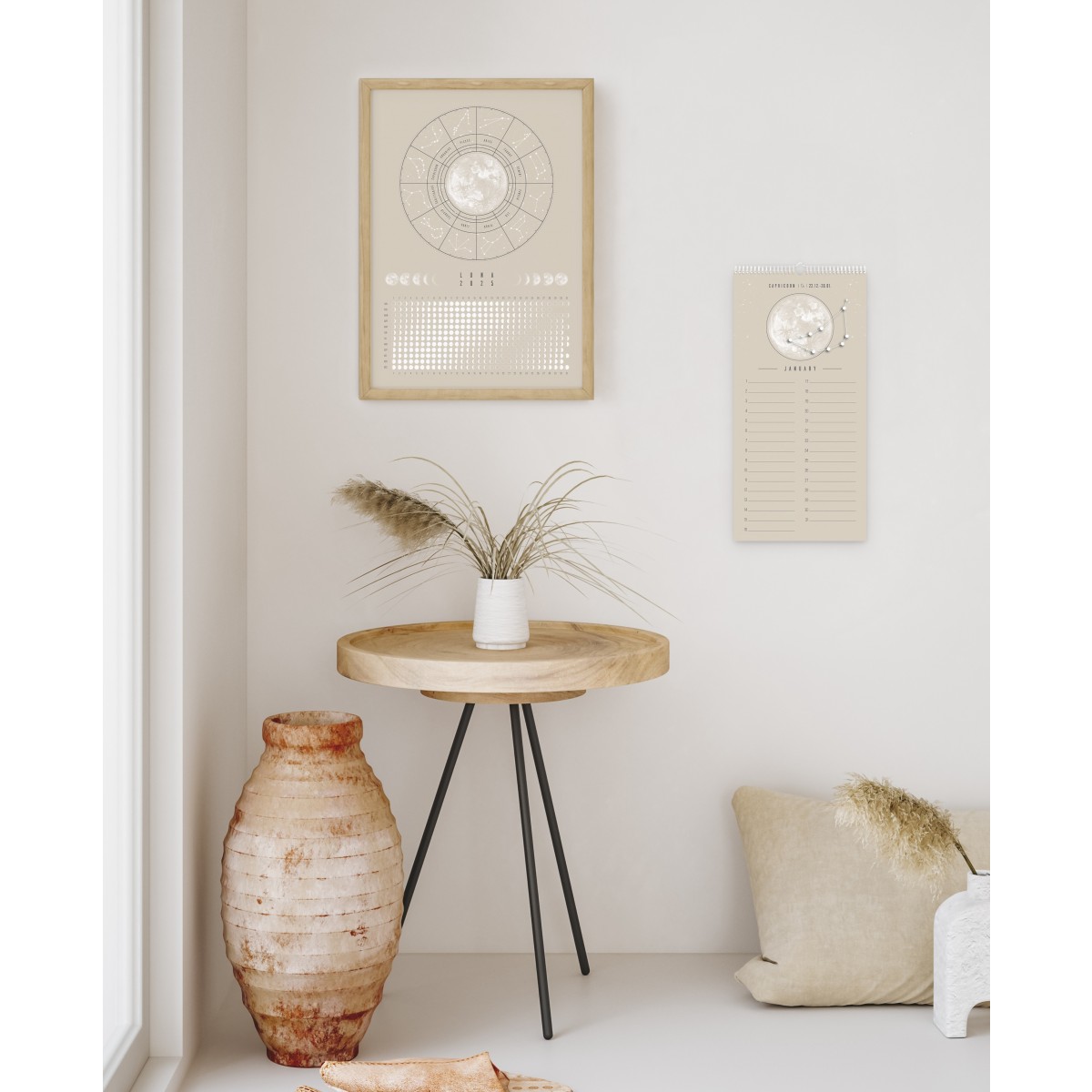Ewiger Kalender Boho Beige // ShellyCreates