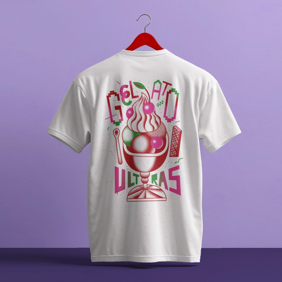 Martin Krusche - T-Shirt White »Gelato Ultras«