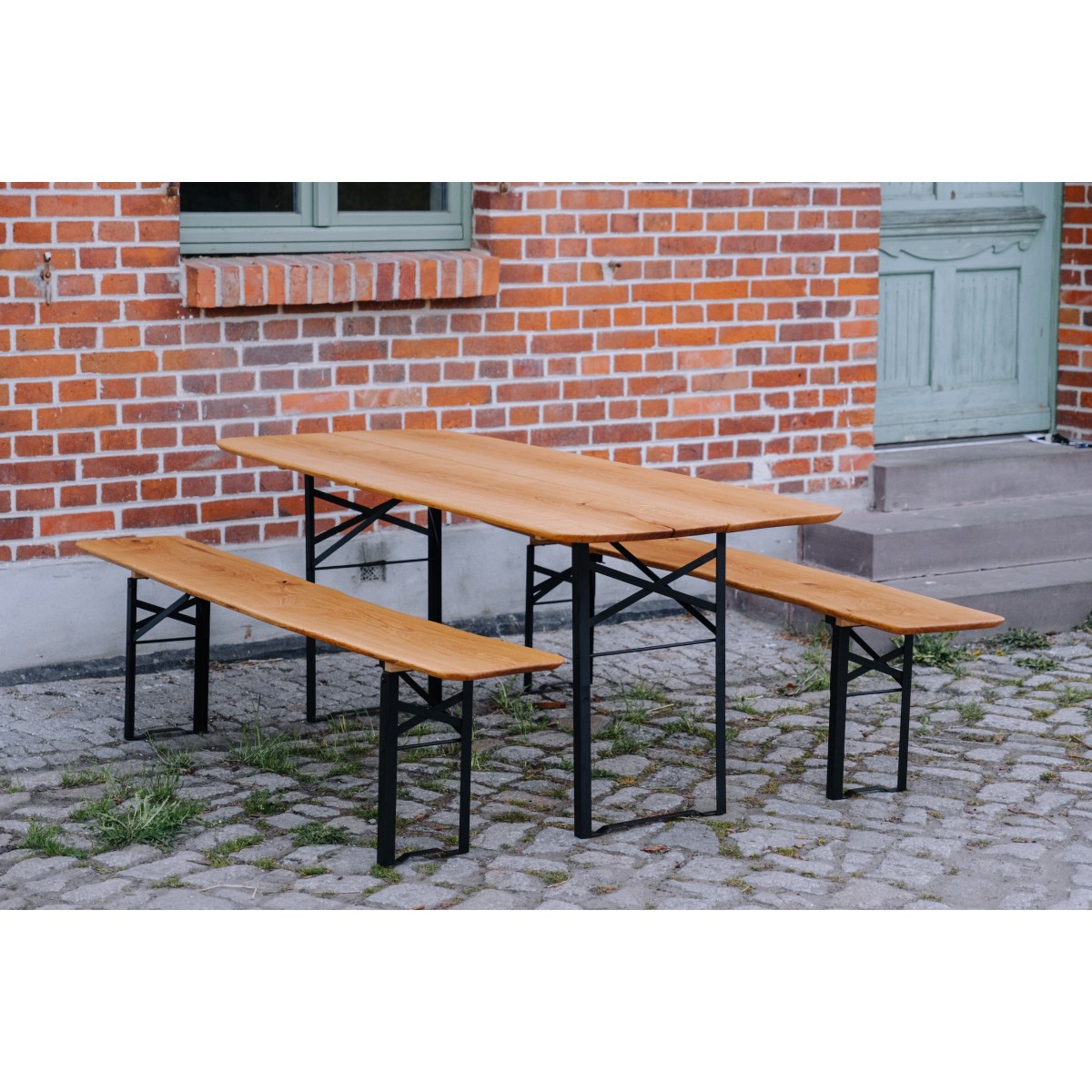 Bierzeltgarnitur aus Eiche