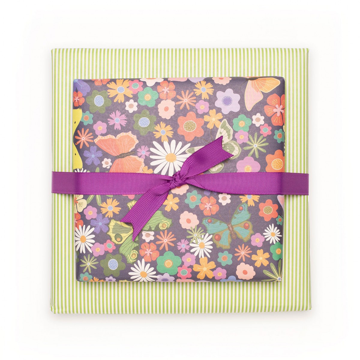 Buntes Geschenkpapier "Blumenwiese" - 5 Bogen