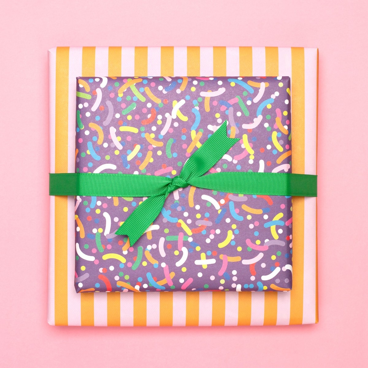 Buntes Geschenkpapier "Streusel" - 5 Bogen