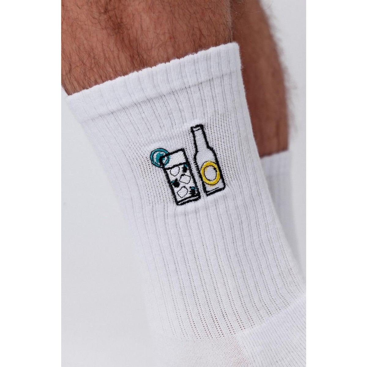 Gin & Tonic | Bestickte Bio Baumwoll Socken