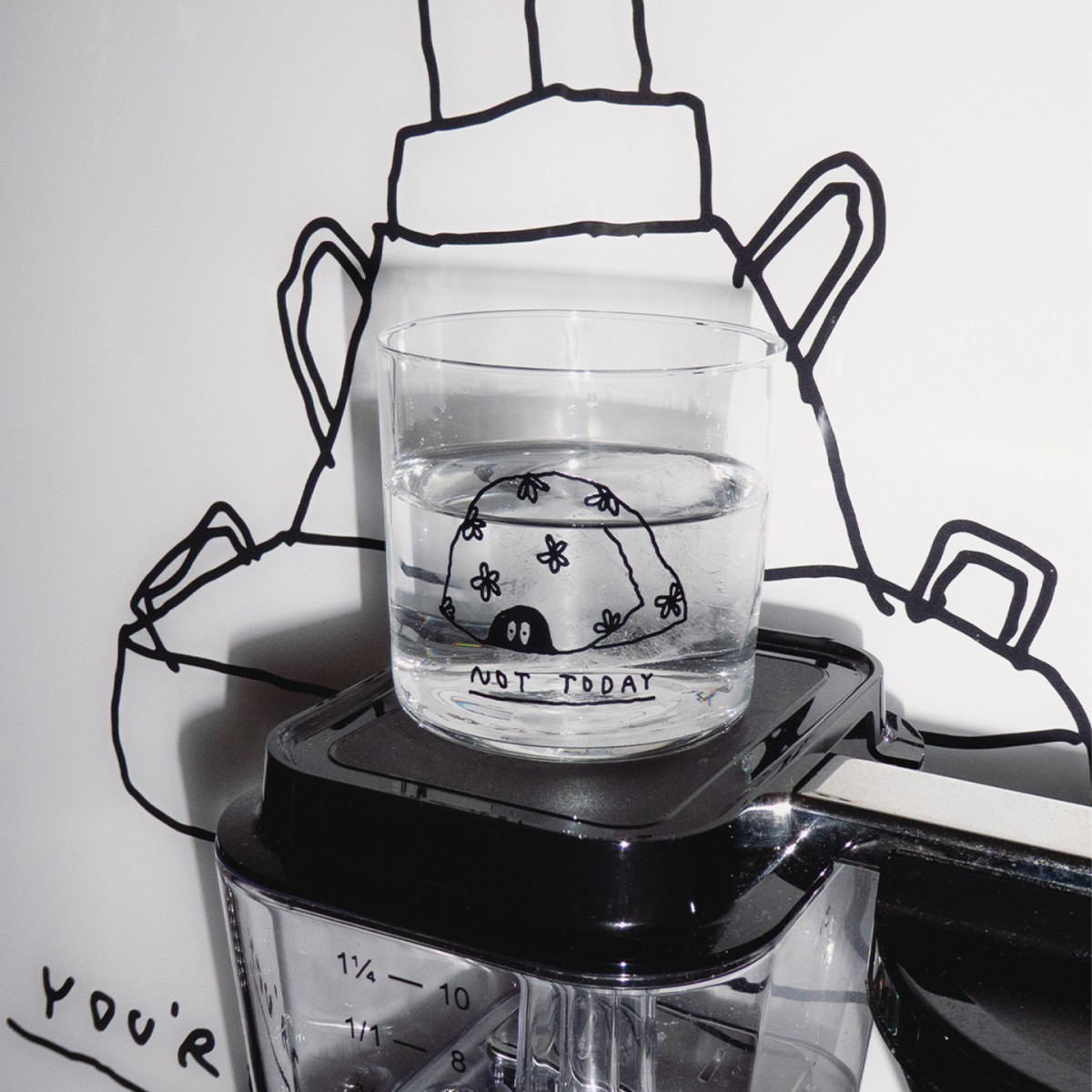 Not today - Glas - yahya studio, johanna schwarzer