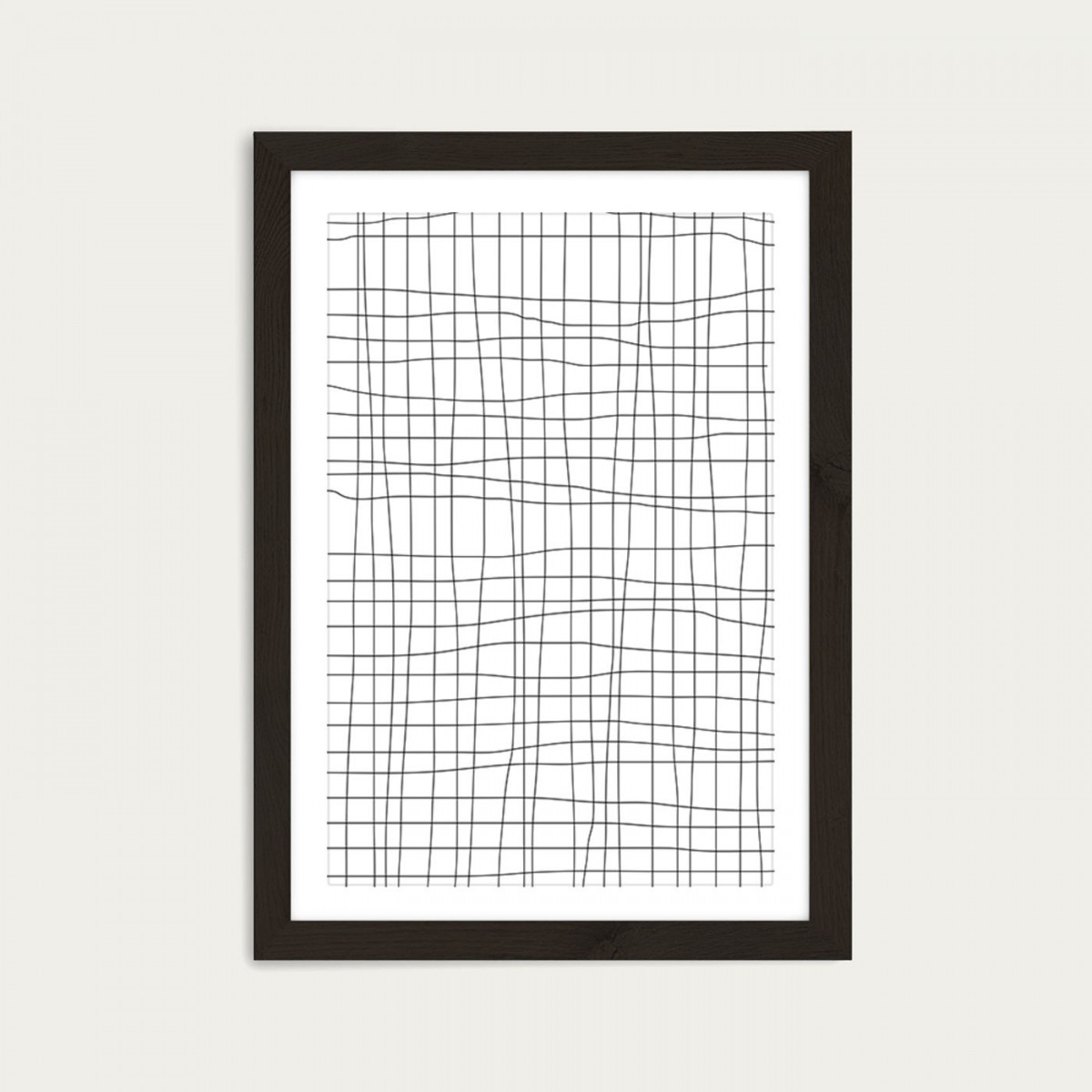 nahili ARTPRINT/POSTER "grid - white" DIN A3 Grafik in Weiß