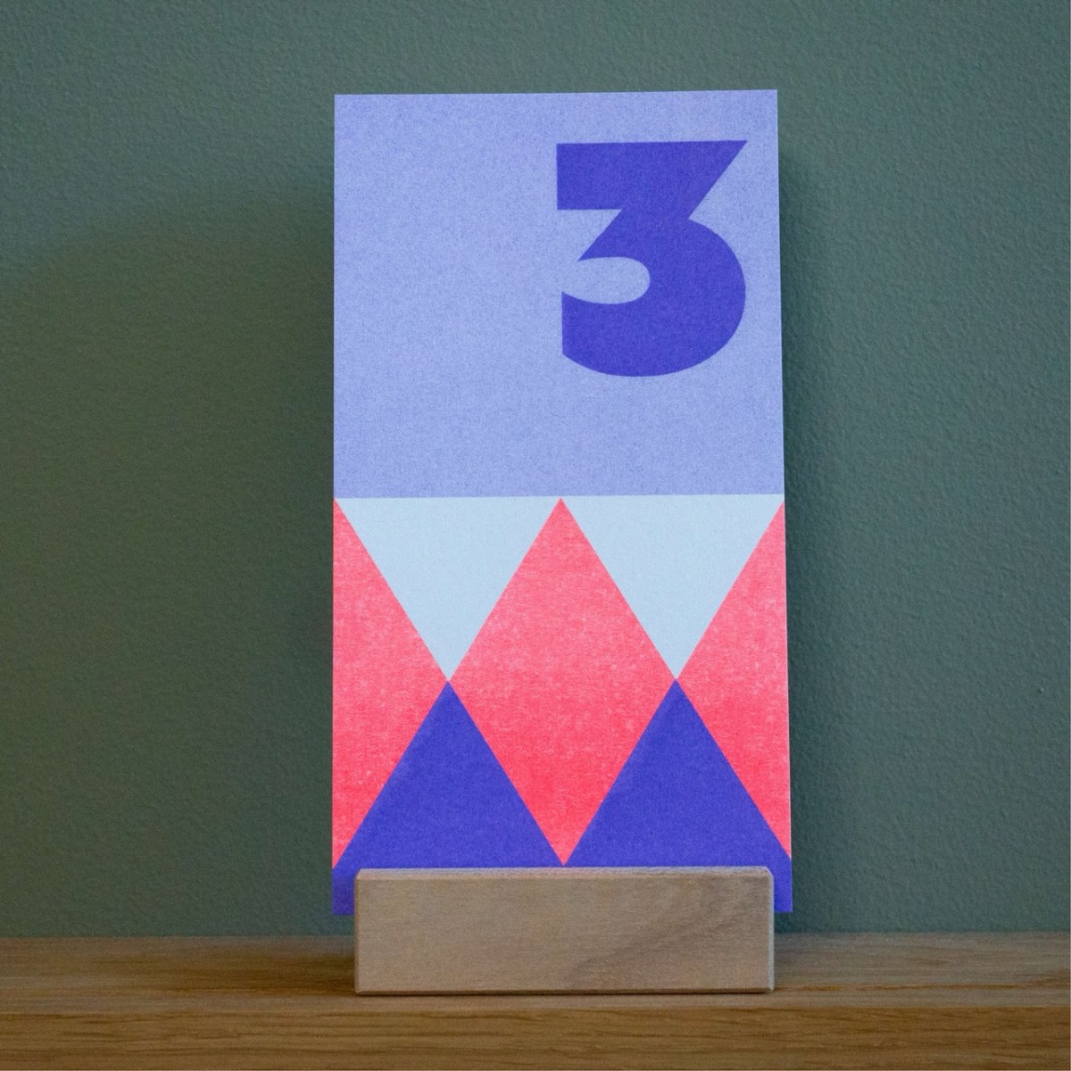 Adventskalender für den Tisch / Risographie