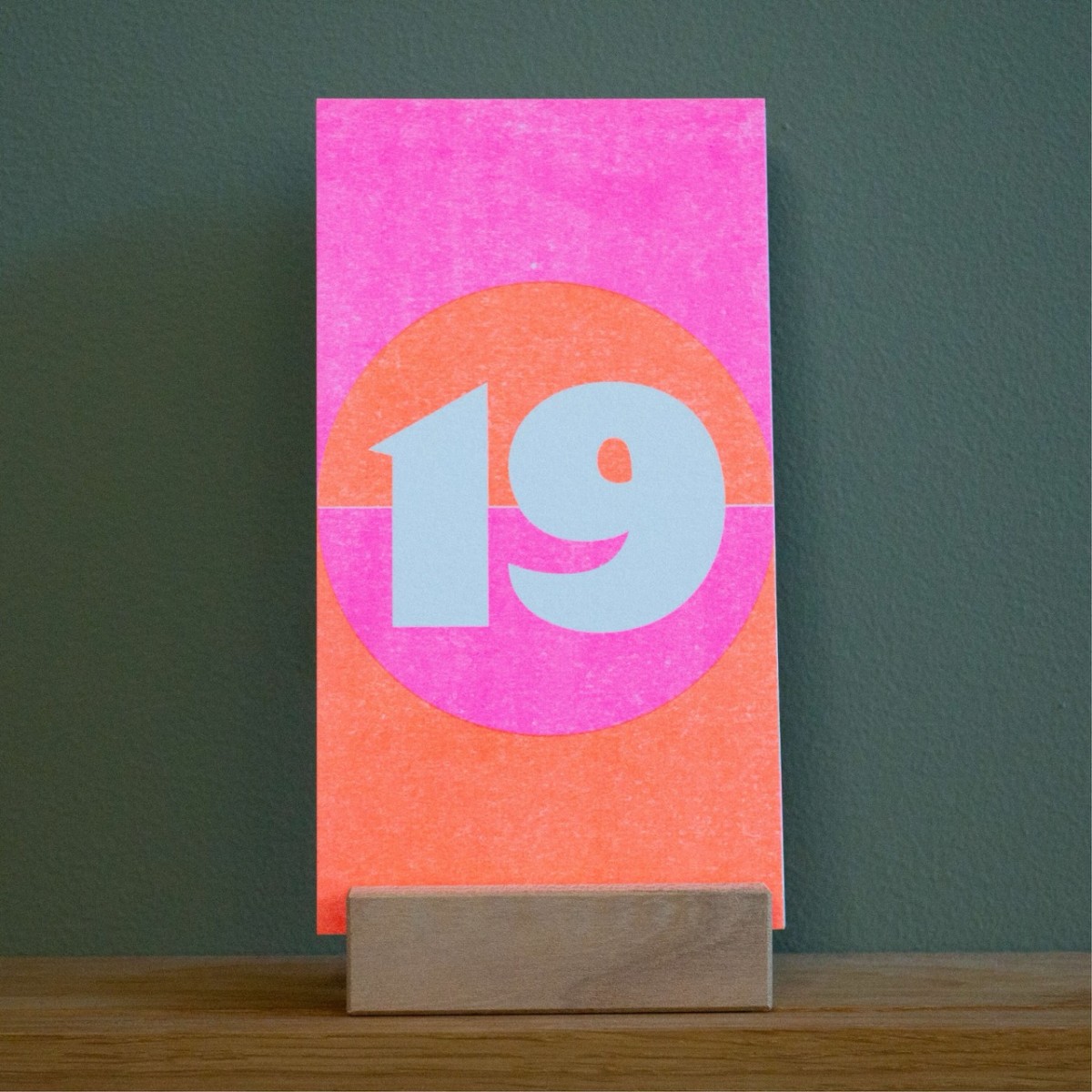 Adventskalender für den Tisch / Risographie