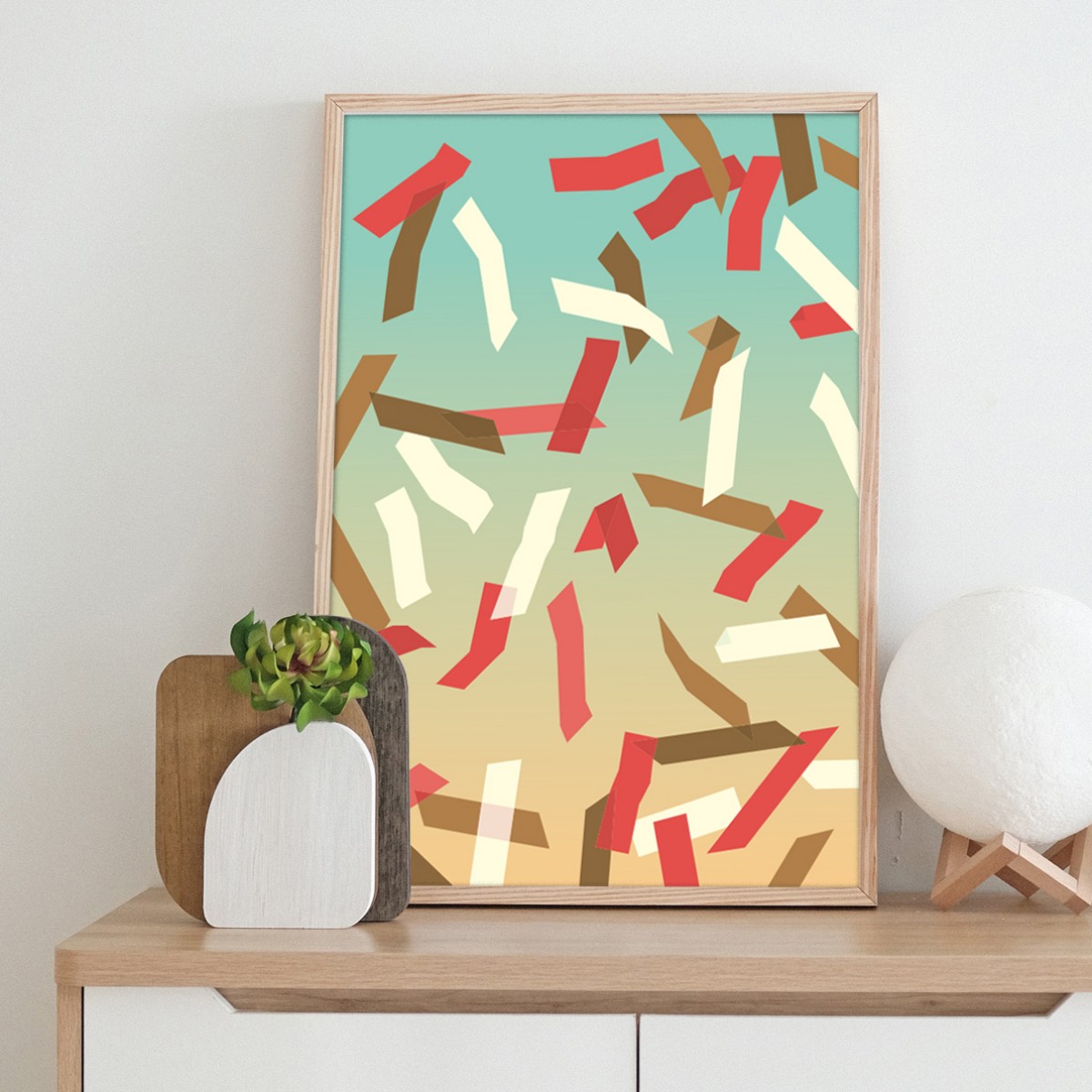 Fine Art Print TUTTI KONFETTI von HANDS OF GOD