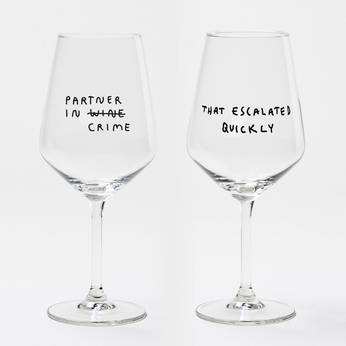 "Best Friends Forever" Weinglas-Bundle by Johanna Schwarzer × selekkt