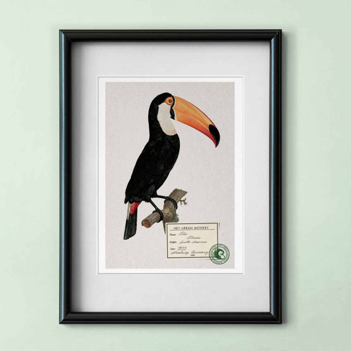 Hey Urban Monkey - A4 Poster - „Toco Toucan“
