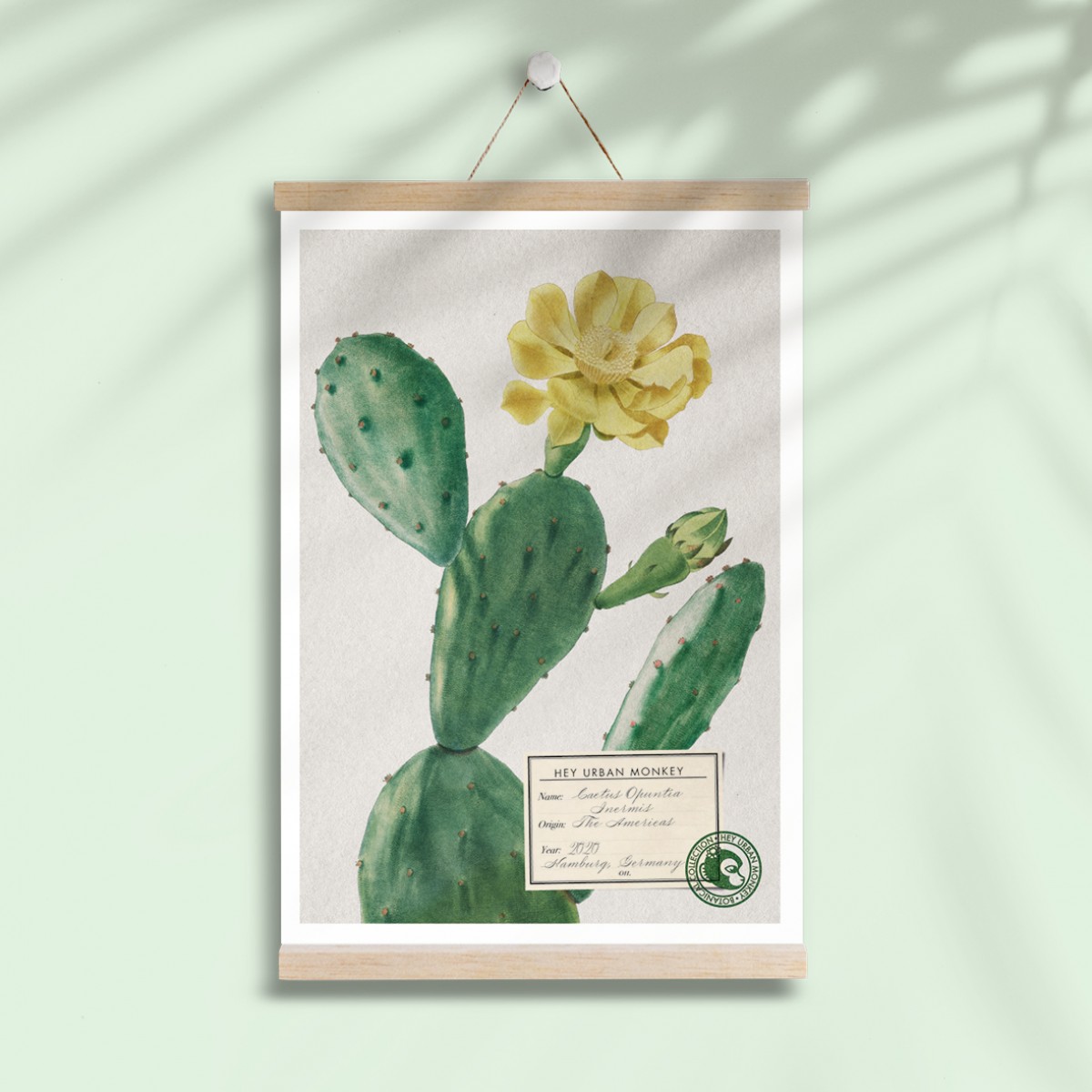 Hey Urban Monkey - A4 Poster - „Cactus Opuntia Inermis“