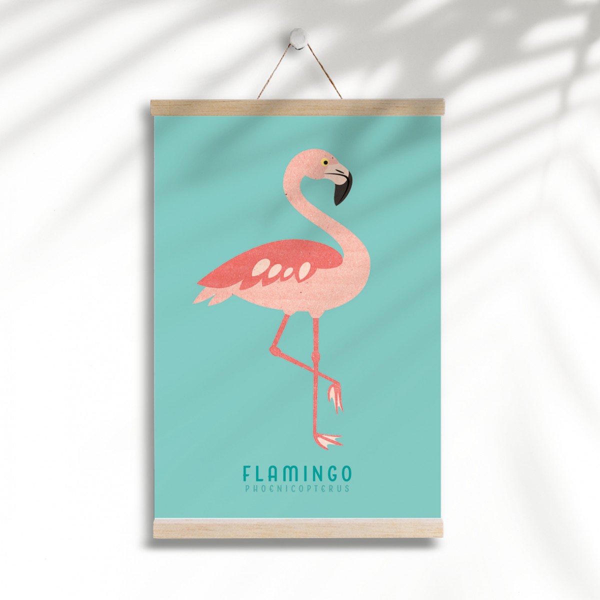 Hey Urban Monkey - A4 Poster - „Flamingo“