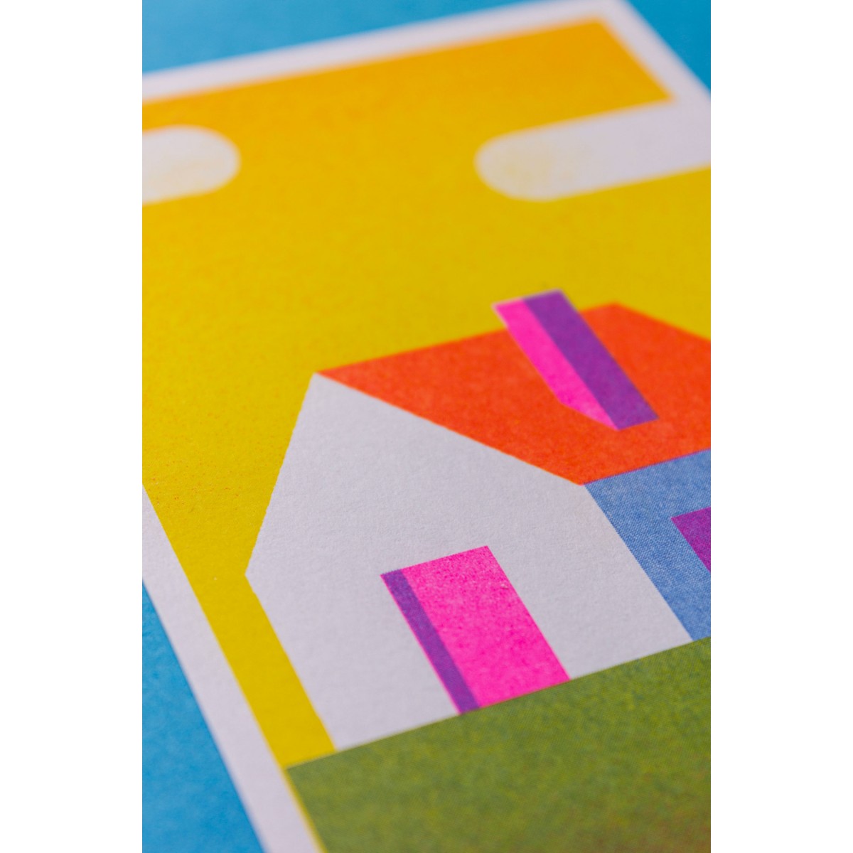 Martin Krusche - Risographie »Häuser - Blockhütte«, DIN A6