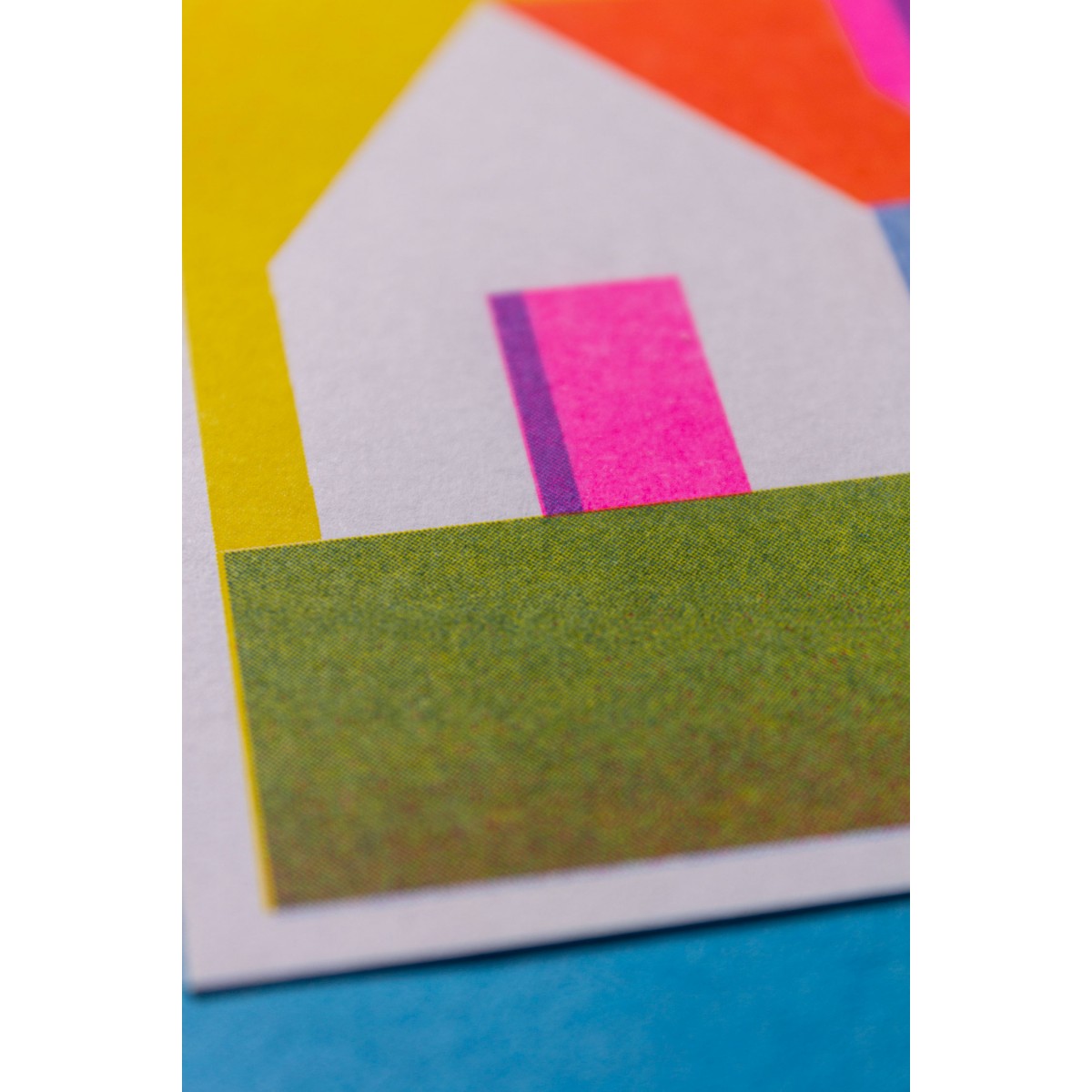 Martin Krusche - Risographie »Häuser - Blockhütte«, DIN A6