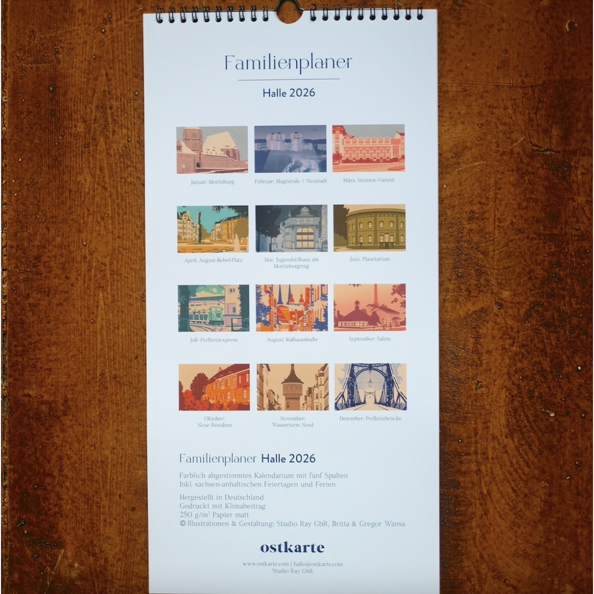 Halle Familienplaner 2026 | ostkarte