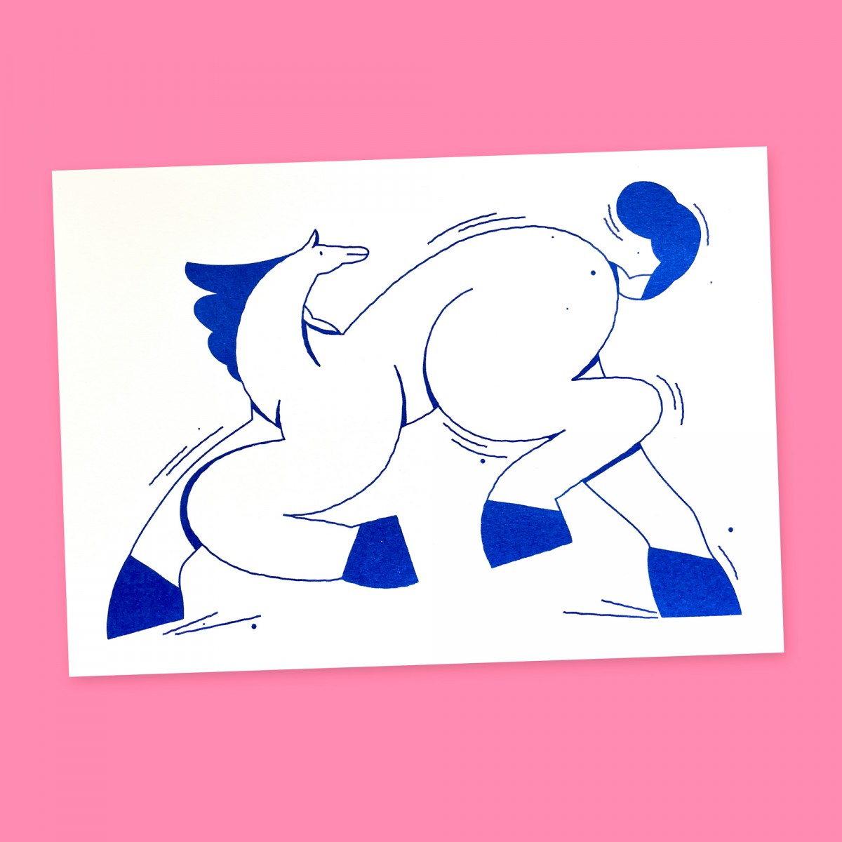 Anne Albert – Horse – Riso-Print – 30 x 21 cm (A4)