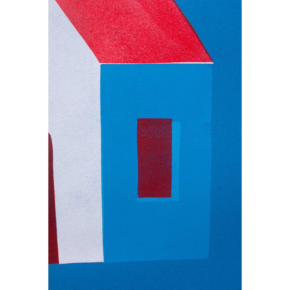 Martin Krusche, Schablonendruck »House«, 29,7x42cm (DINA3)