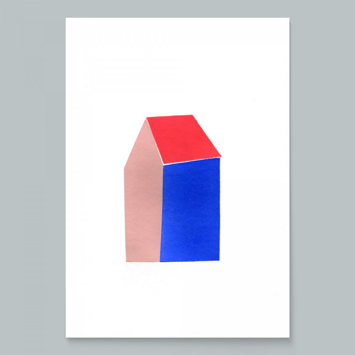 Linoldruck »Tiny houses« (10x15cm) / fidu—fine paper goods