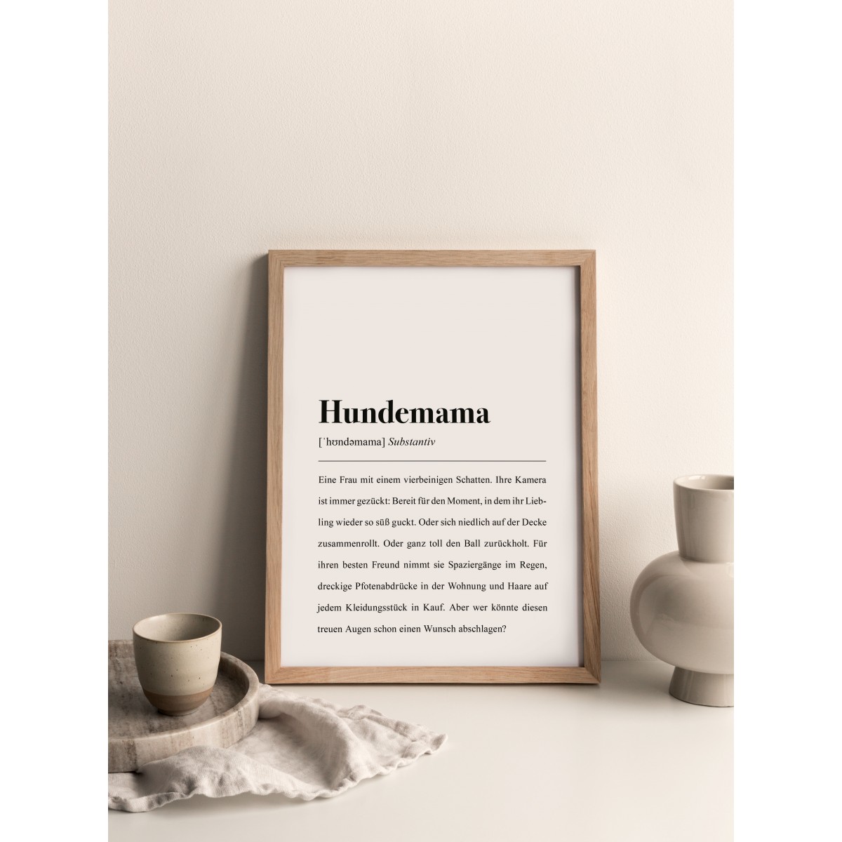 Hundemama Definition: DIN A4 Poster - Pulse of Art
