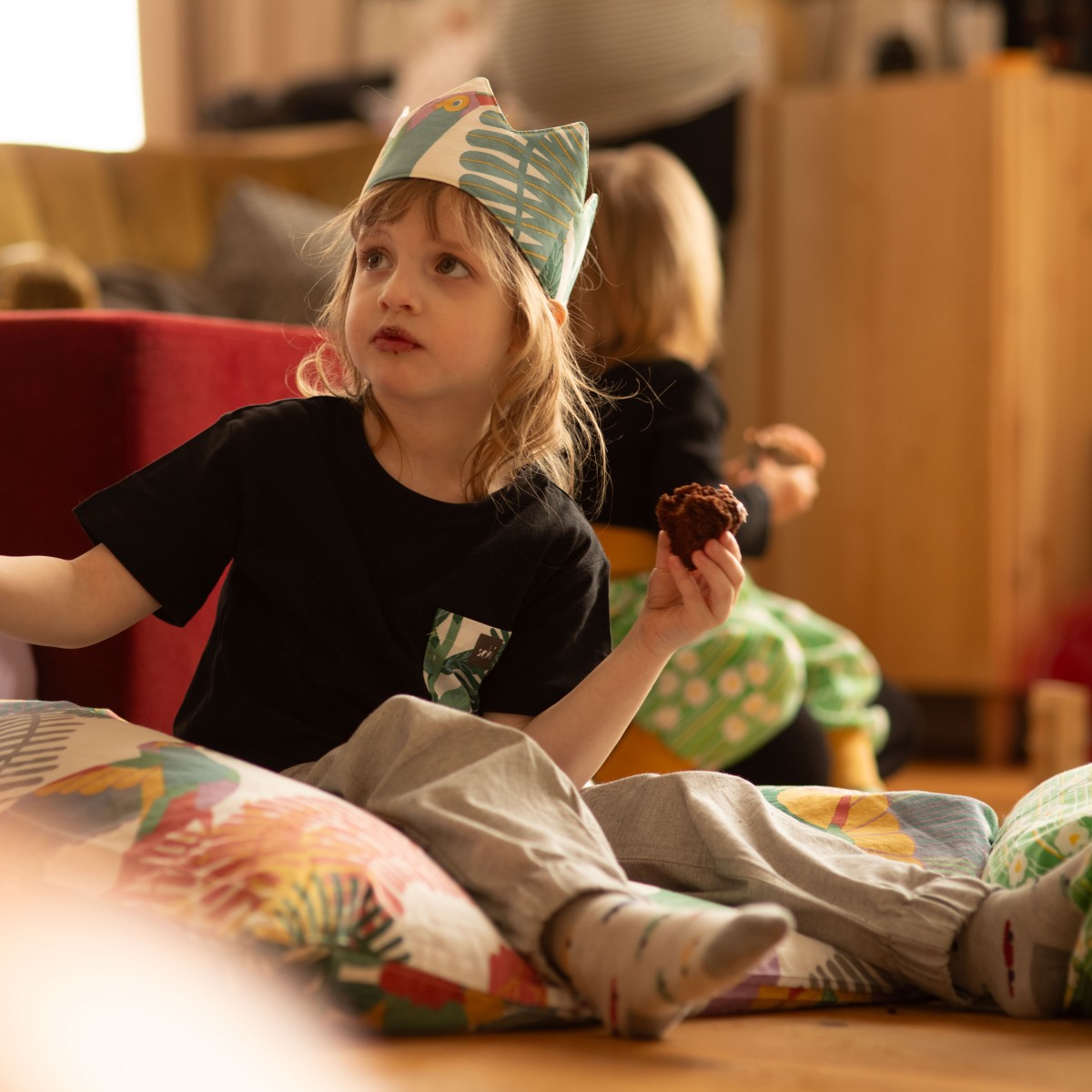 soki Surprise Kinderkrone aus geretteter Bettwäsche